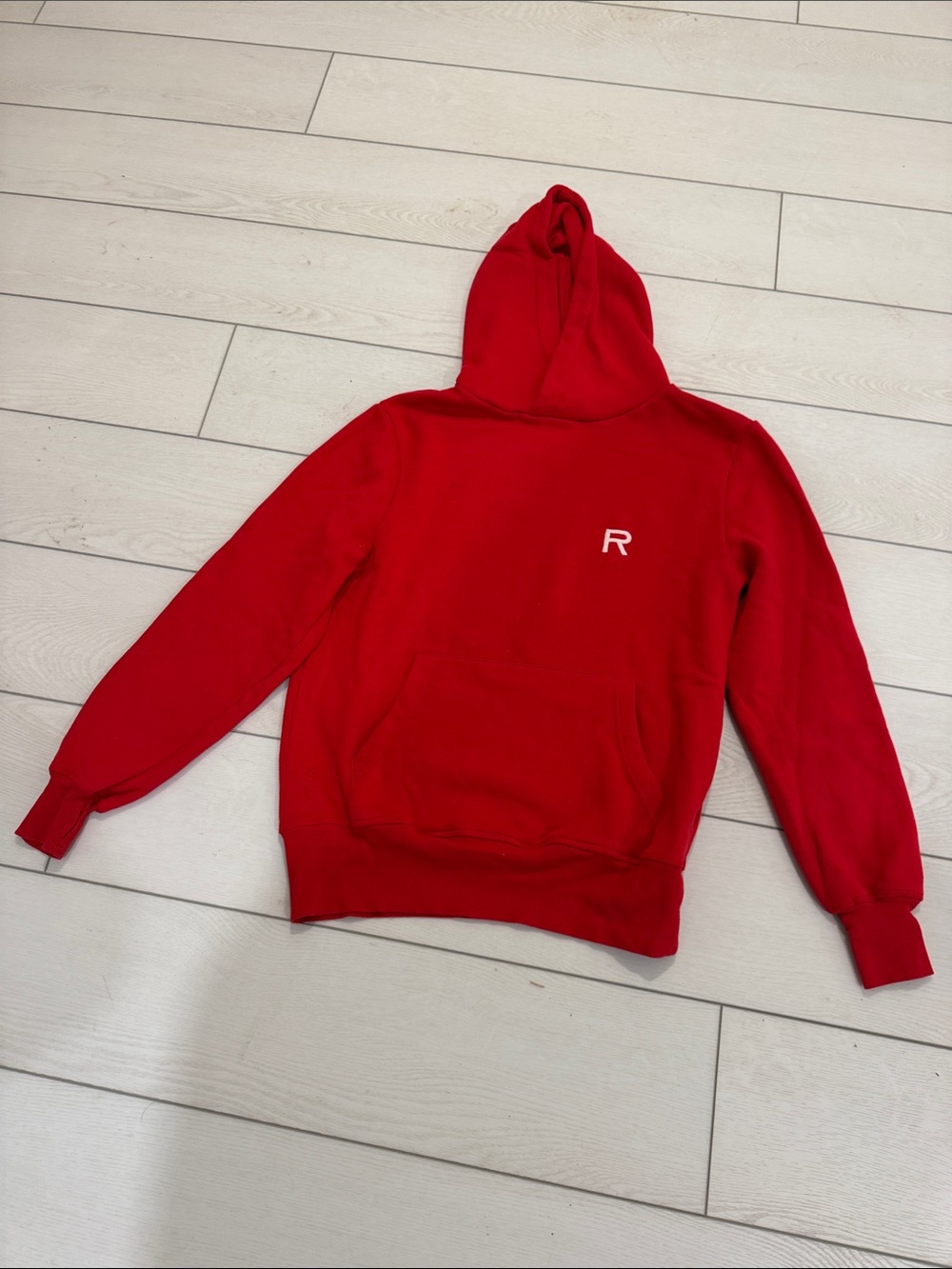 Ragdoll Embroidered Red Hoodie Sweatshirt S